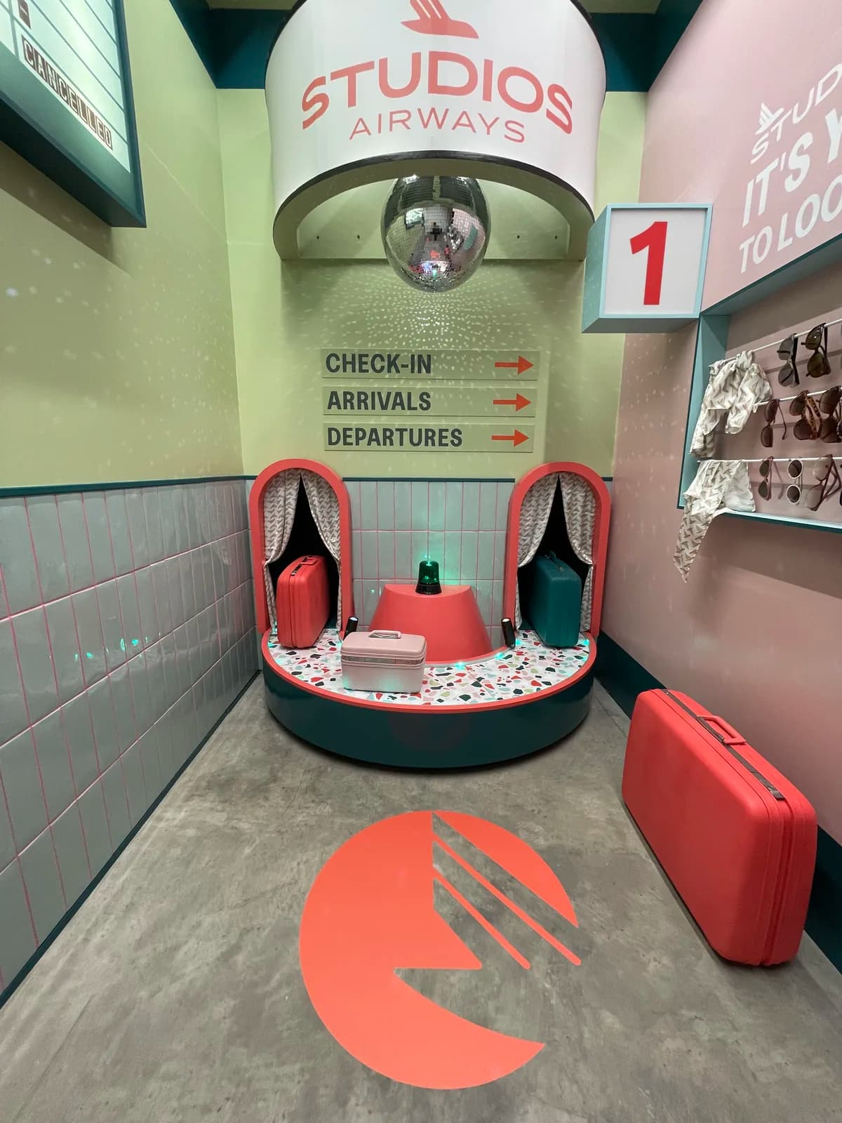 Experiential set props & electronics for a branded airline set